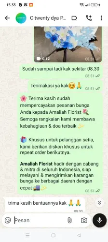 Testimonial Standing Flower cilegongilir